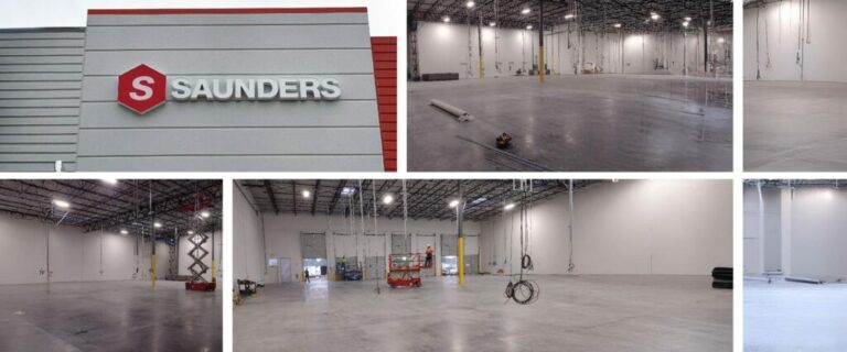 Saunders Houston facility exterior and interior photos.